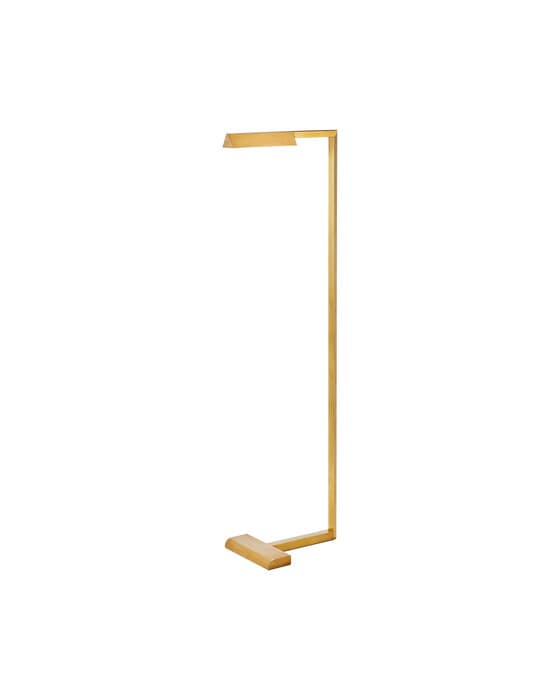 Dessau 46" Floor Lamp Natural Brass