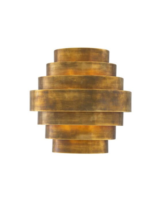 Rizzi seinävalaisin vintage brass kaksinkertainen