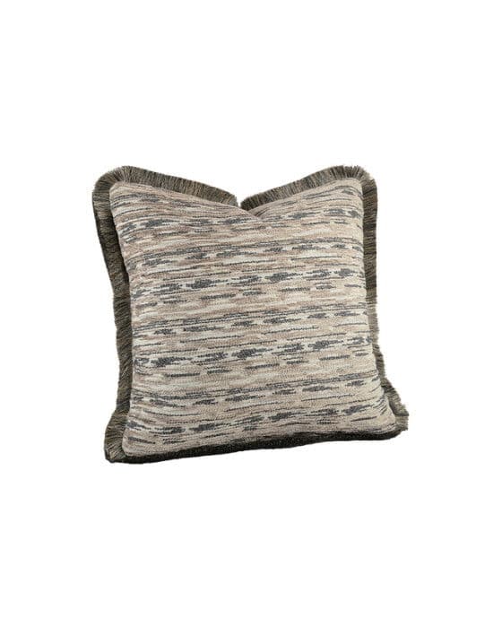 Serena melange tyynynpäälliset hapsureunuksella Oyster