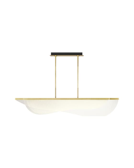 Nyra 60" Linear Plated Brass