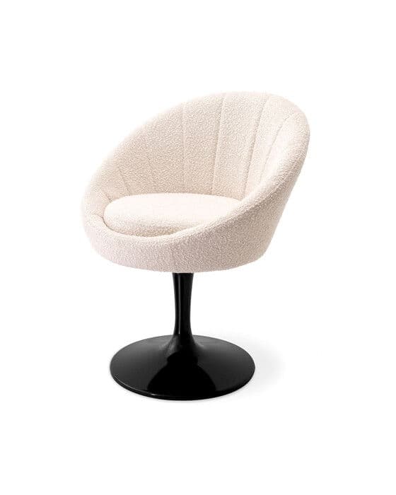 O'Neill Dining Chair Bouclé Cream