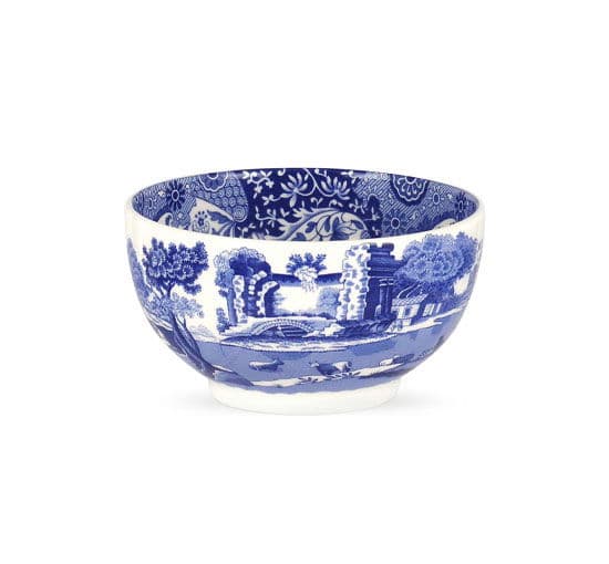 Blue Italian -kulho, sininen/valkoinen