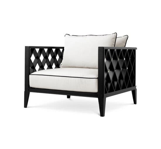 Ocean Club -nojatuoli, musta