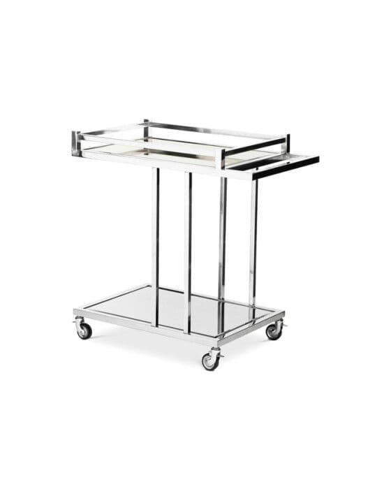 Beverly Hills tarjoiluvaunu nikkeli