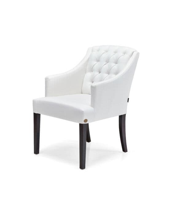 Newportin käsinojallinen Delano tuoli off-white