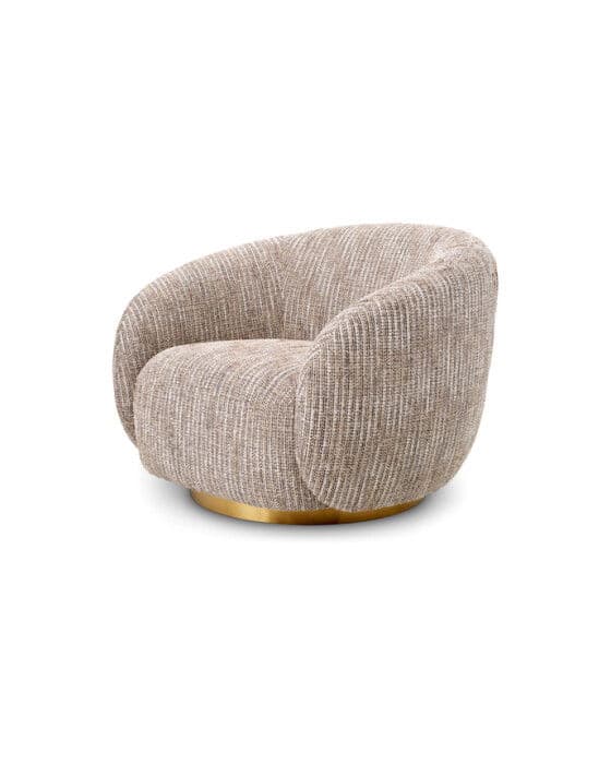 Brice Swivel Chair Mademoiselle Beige