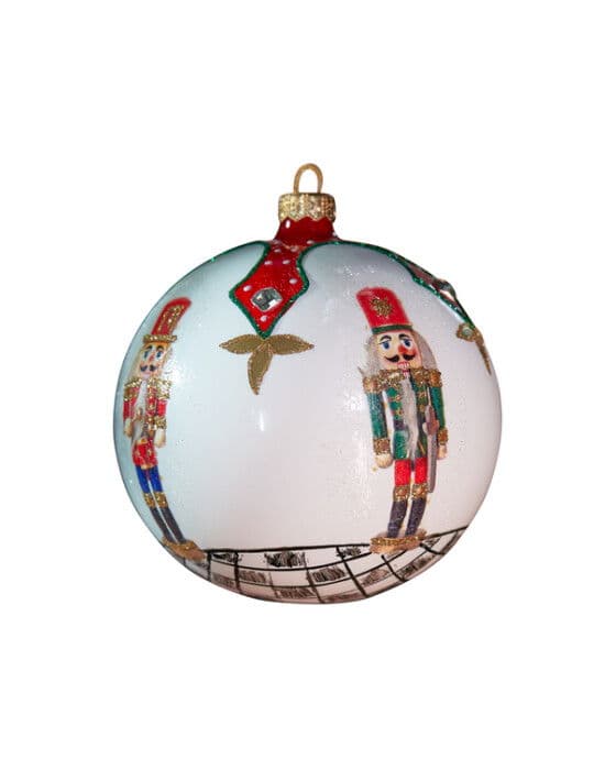 Ludwig joulupallo valkoinen 12 cm