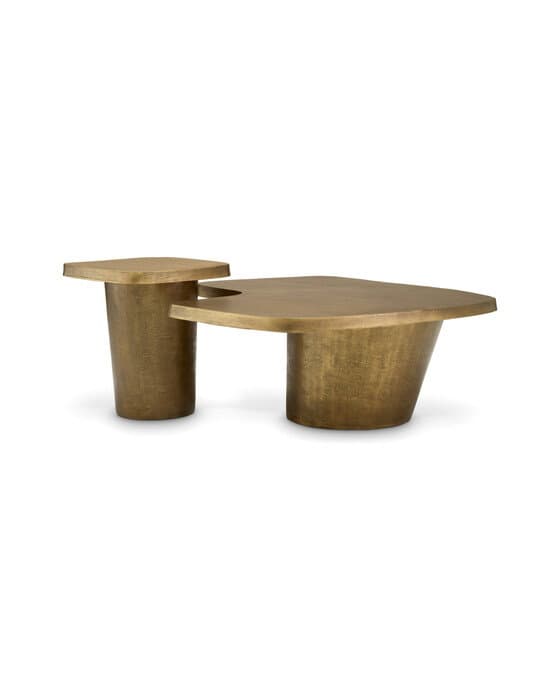 Pierro Coffee Table Vintage Brass Set of 2