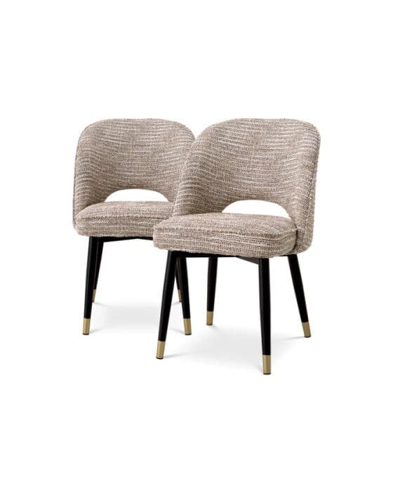 Cliff Dining Chair Mademoiselle beige Set of 2