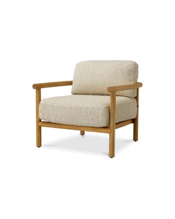 Ombria nojatuoli luonnollinen tiikki