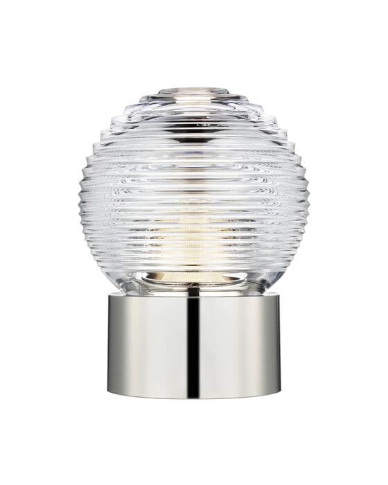 Circon 7" Rechargeable Accent Lamp Polished Nickel