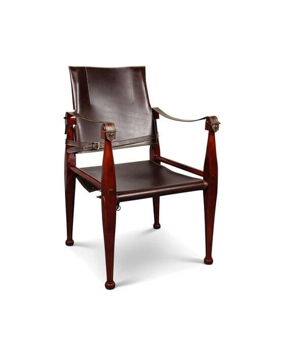 Bridle-nahkatuoli, ruskea