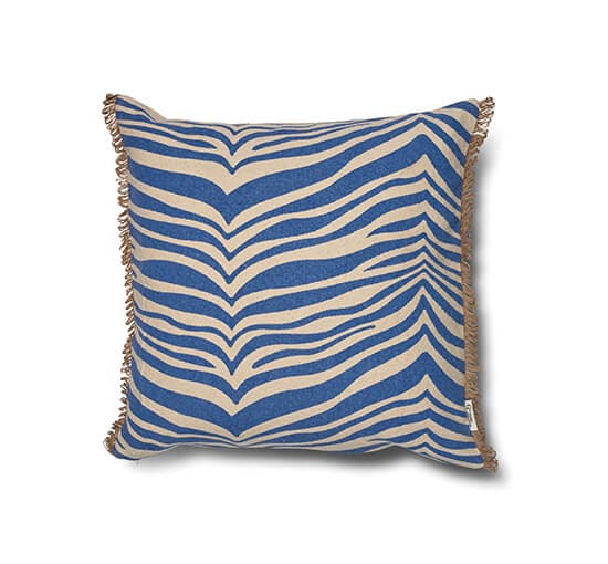 Zebra tyyny sininen