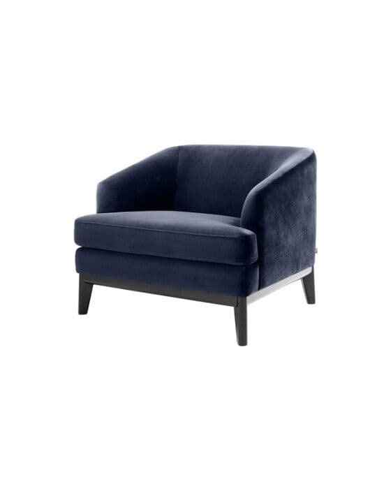 Chair Monterey Savona midnight blue velvet