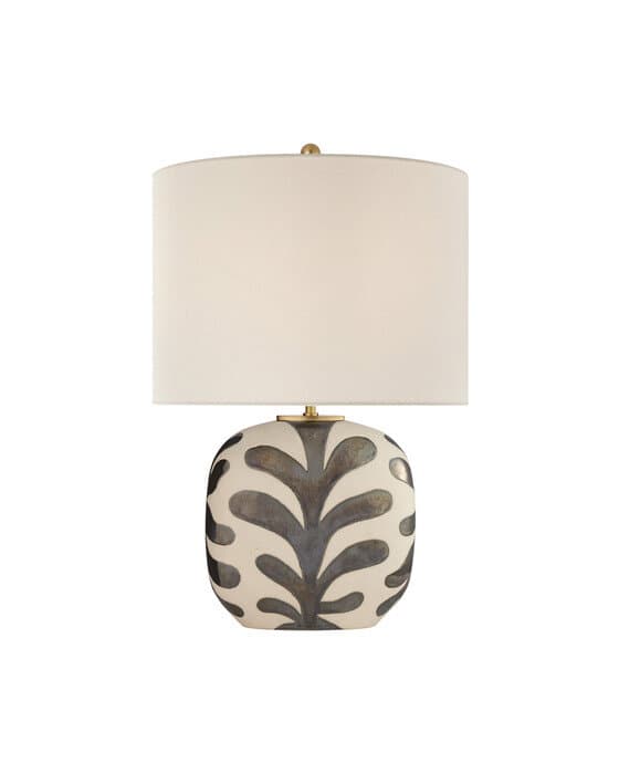Parkwood Table Lamp Natural Bisque and Black Pearl Medium