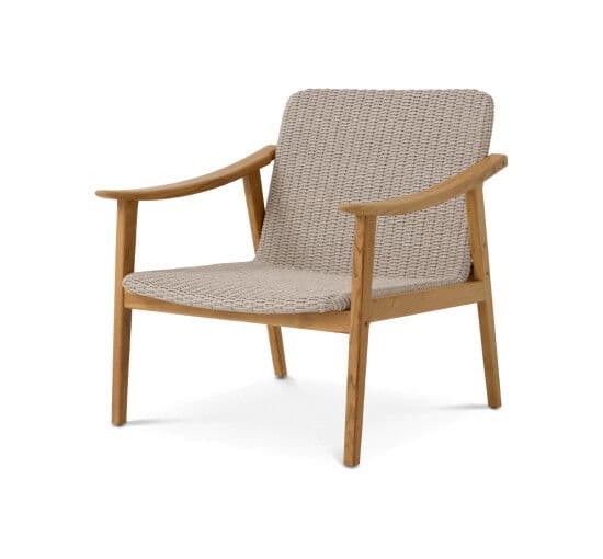 Honolulu käsinojallinen tuolit natural teak