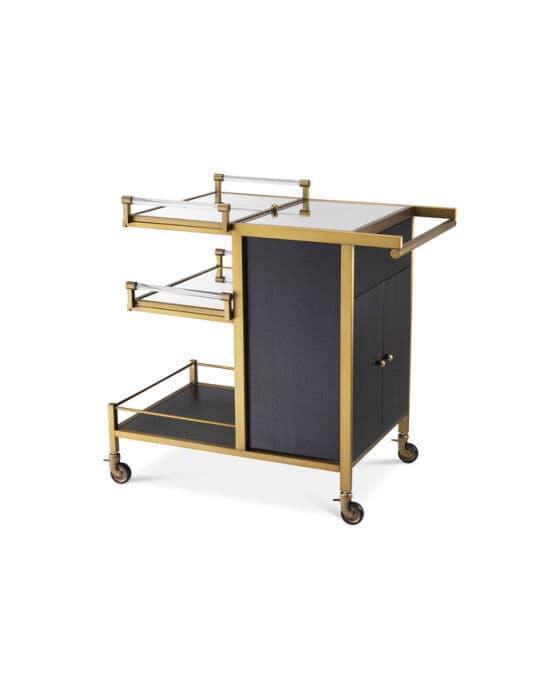 Eiffel tarjoiluvaunu messinki