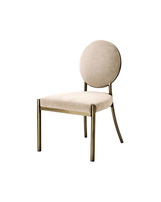 Dining Chair Scribe Greige Velvet