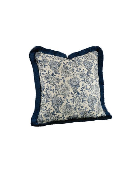 Rosario tyynynpäällinen hapsuilla indigo