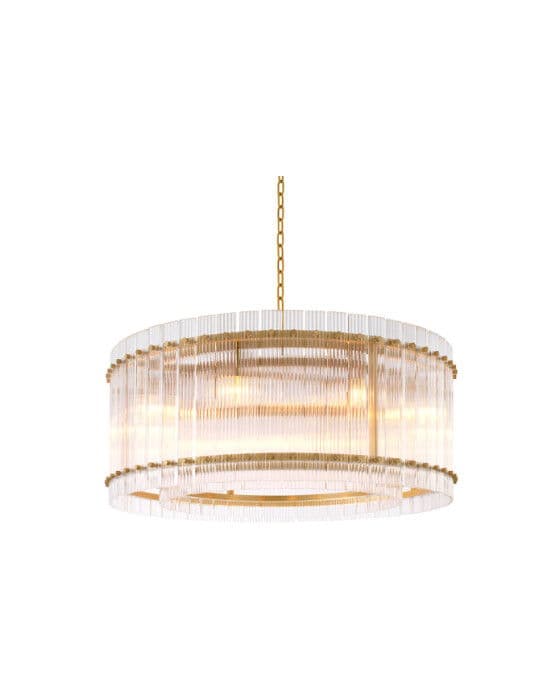 Ruby kattokruunu antiikkimessinkinen