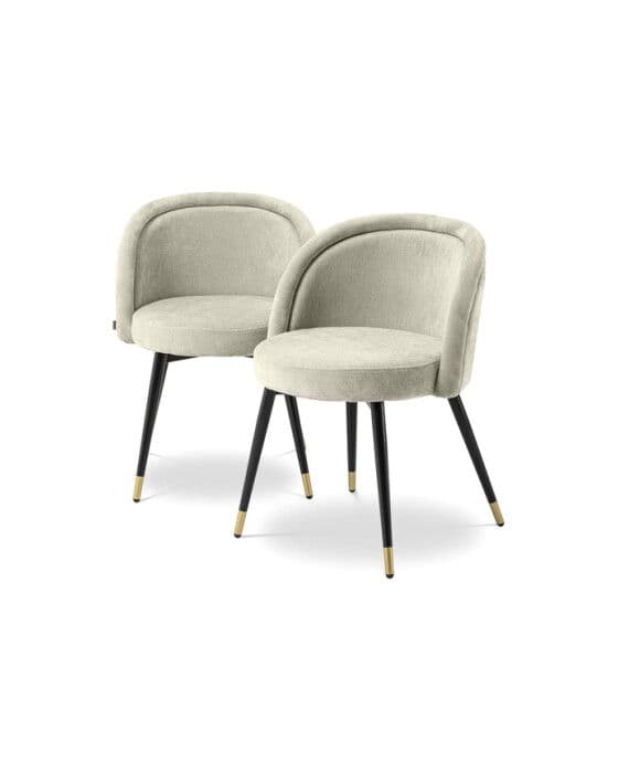 Chloé Dining Chair Clarck Sand set of 2