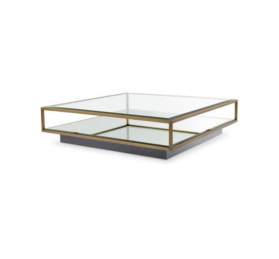 Tortona sohvapöytä harjattu messinki