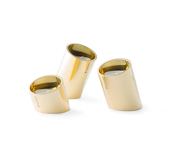 Tipp kynttilänjalat messinki