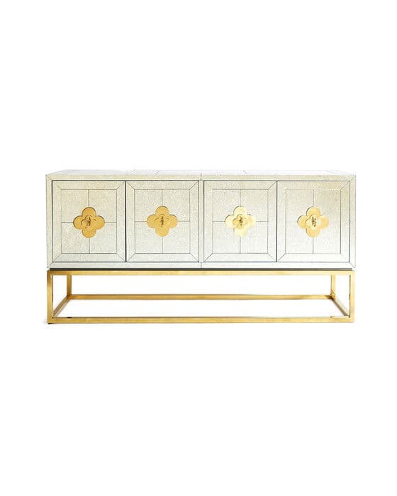 Delphine Media Bench Brass