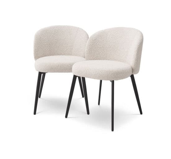 Lloyd ruokatuoli bouclé cream 2 kpl