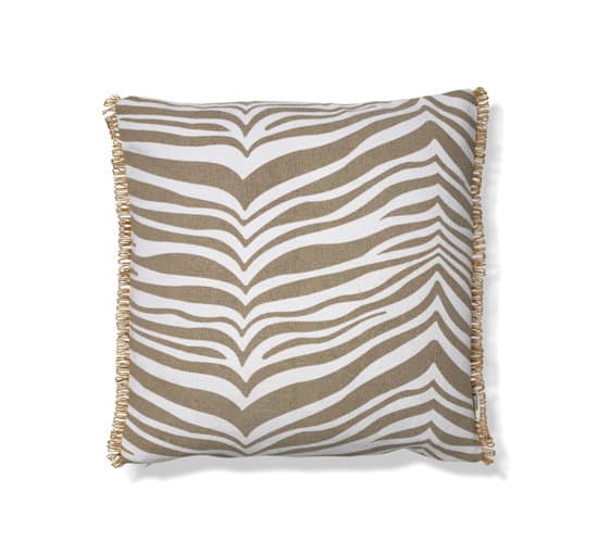 Zebra-tyyny, beige/ruskea
