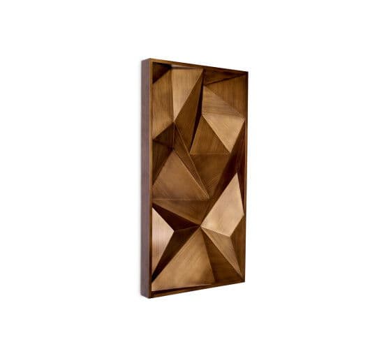 Bravura seinäkoristeet harjattu messinki