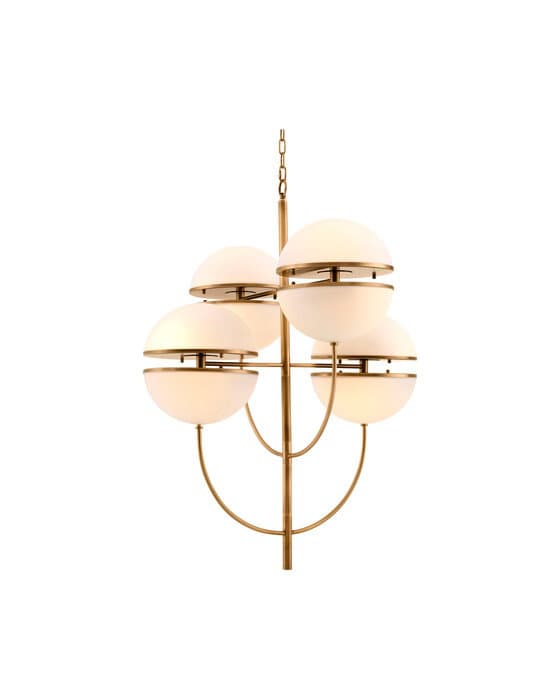 Spiridon 4 Chandelier Brass