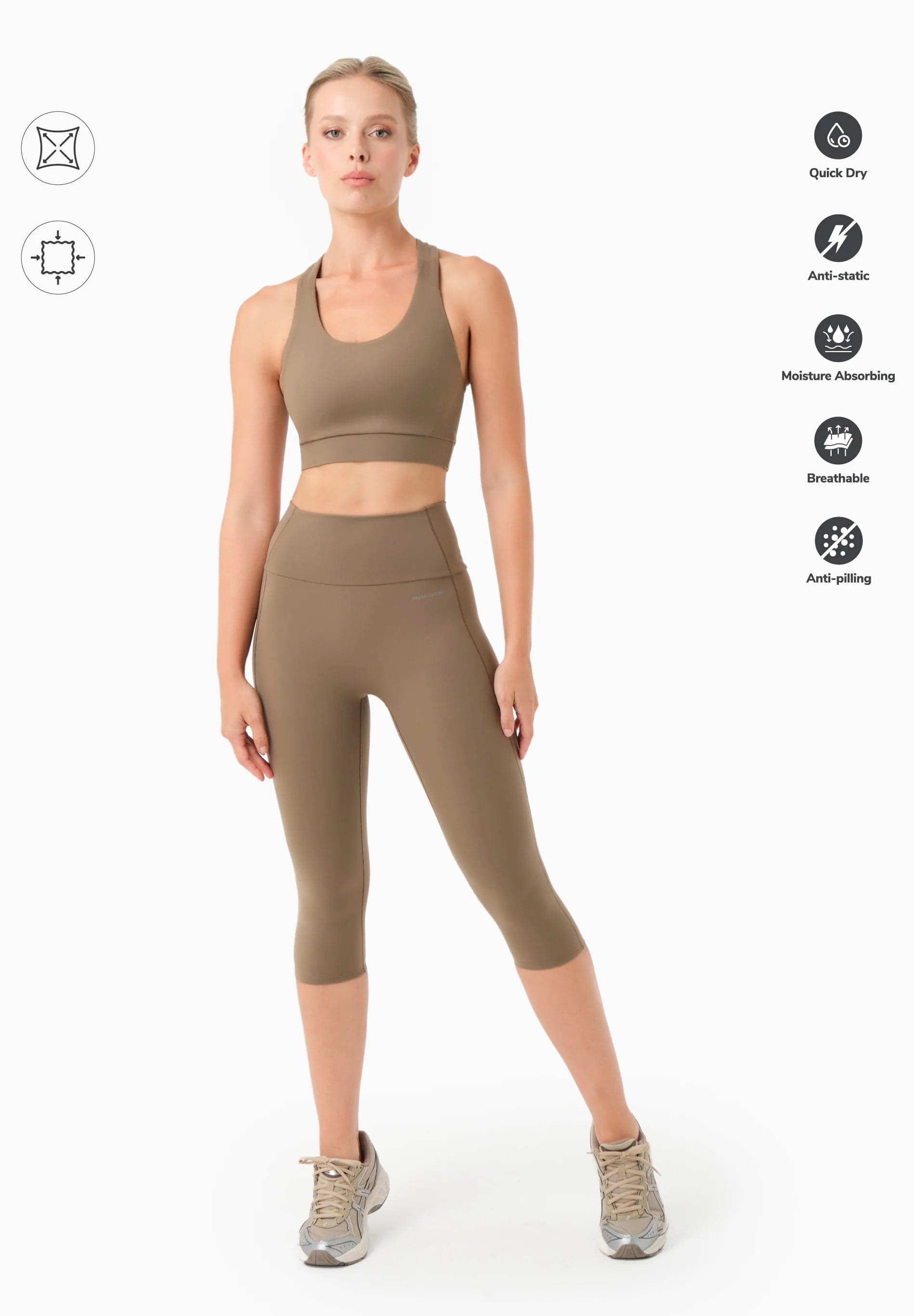 Lailla Capri Leggingsit Soranruskea