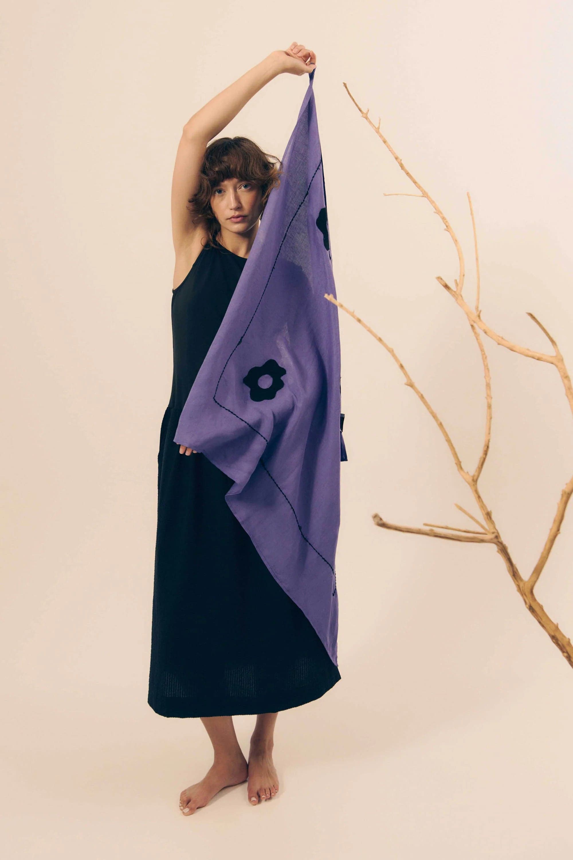 Tole Scarf Mid Blue