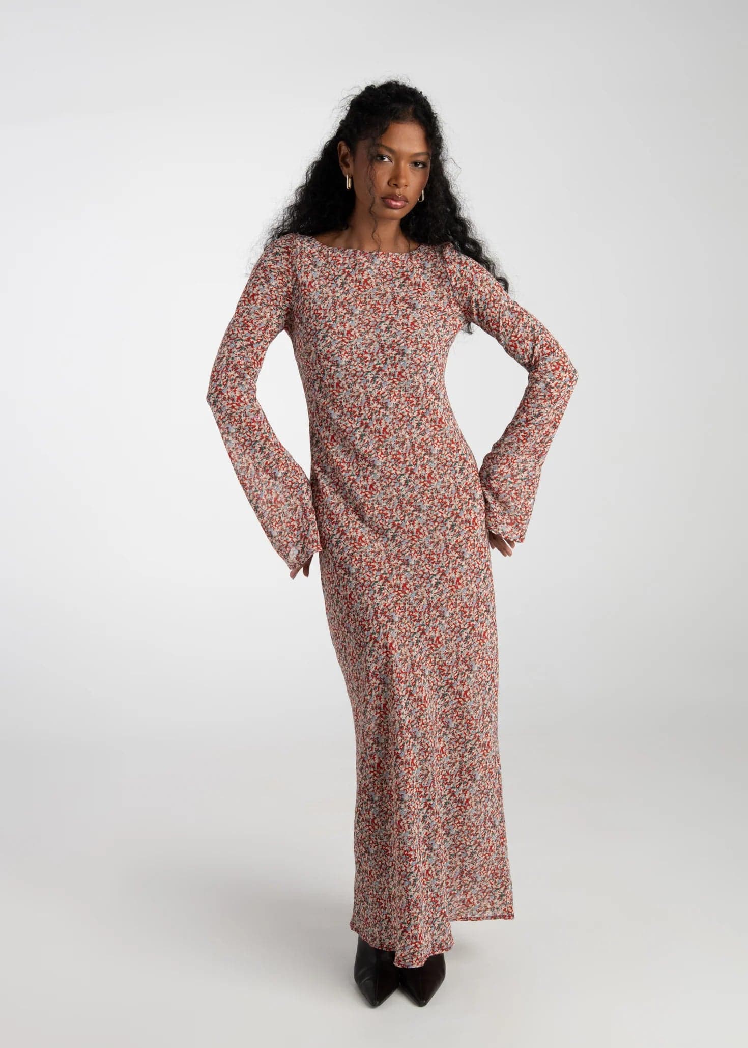 Juliette Maxi Dress Red Floral