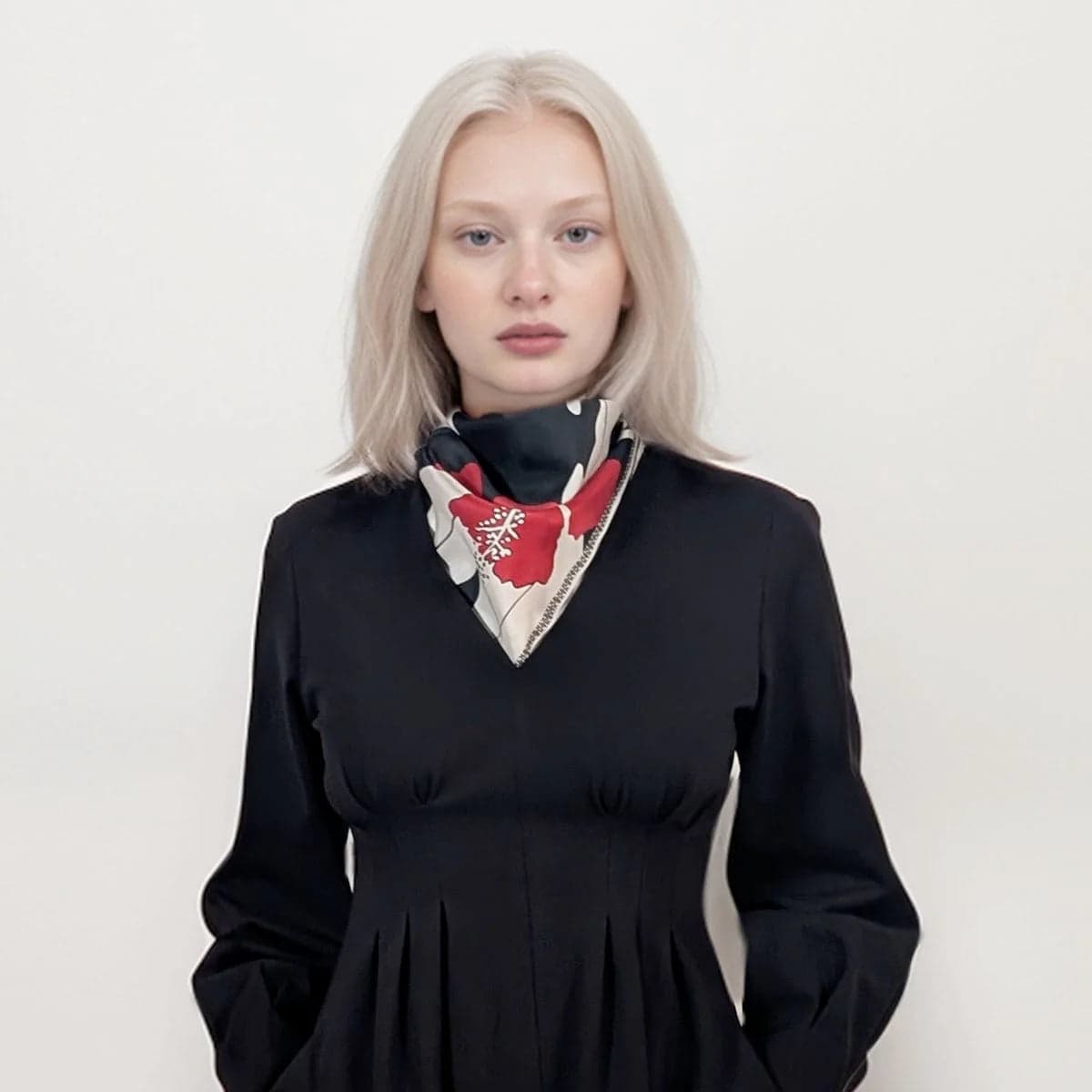 Red Flower Scarf