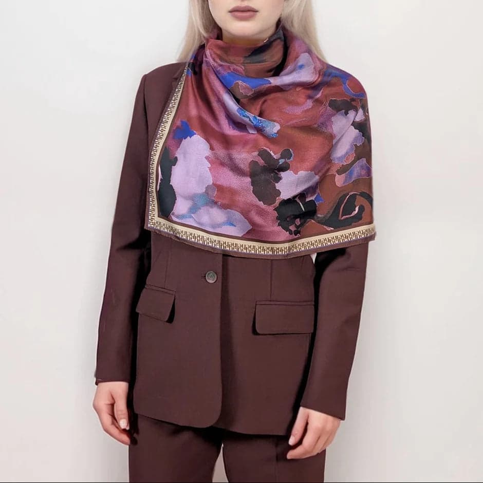 Bourgogne Scarf Purple