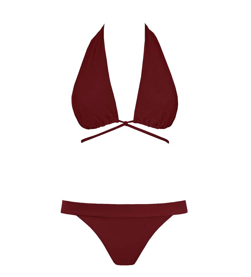 Versatile + Cheeky Bikini Viininpunainen