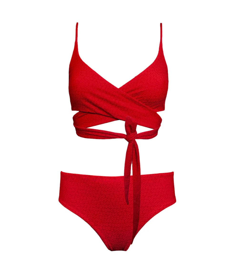 Lin + Core Bikini Set Geranium Red