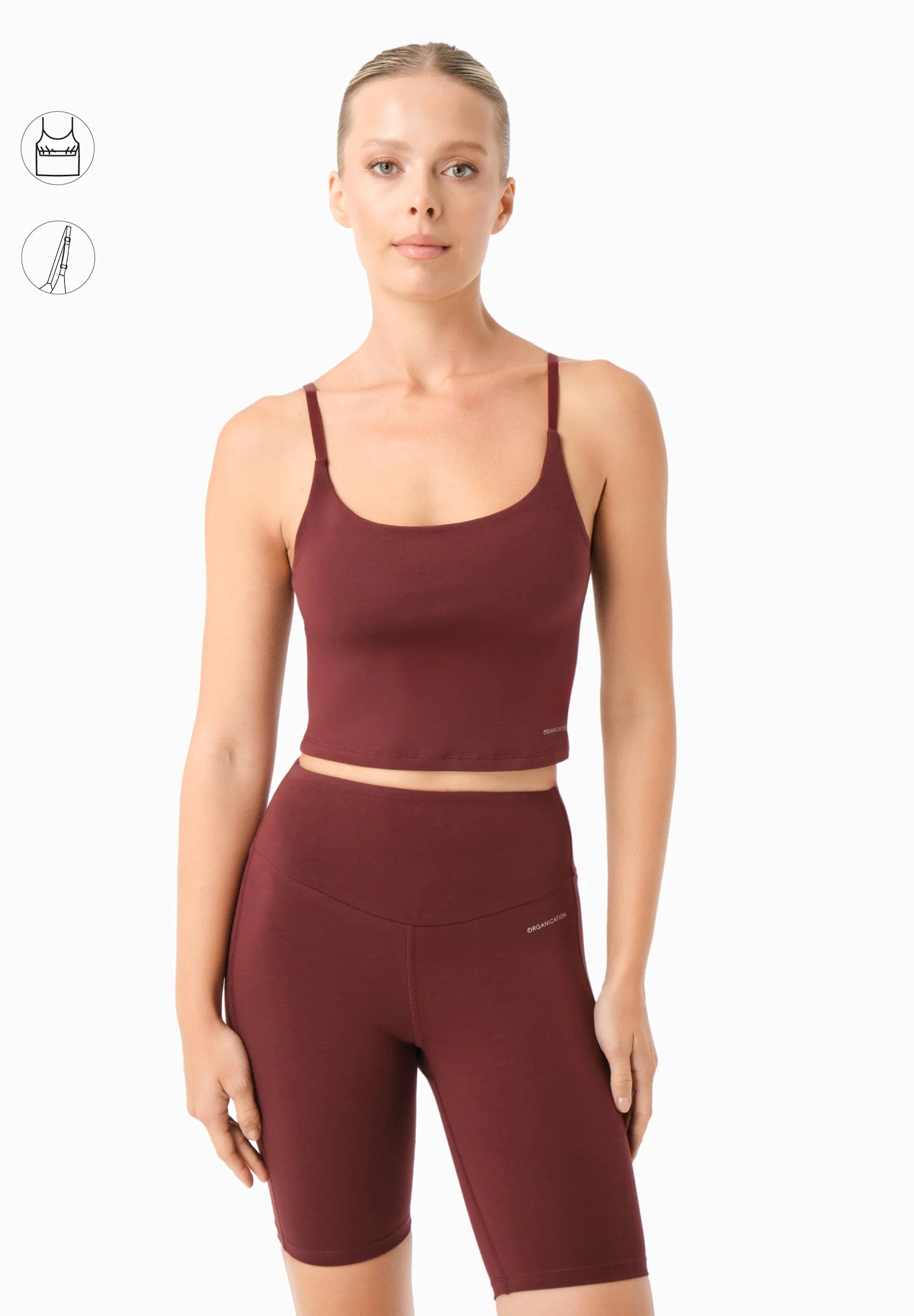 Tarra Croptoppi Bordeaux Red