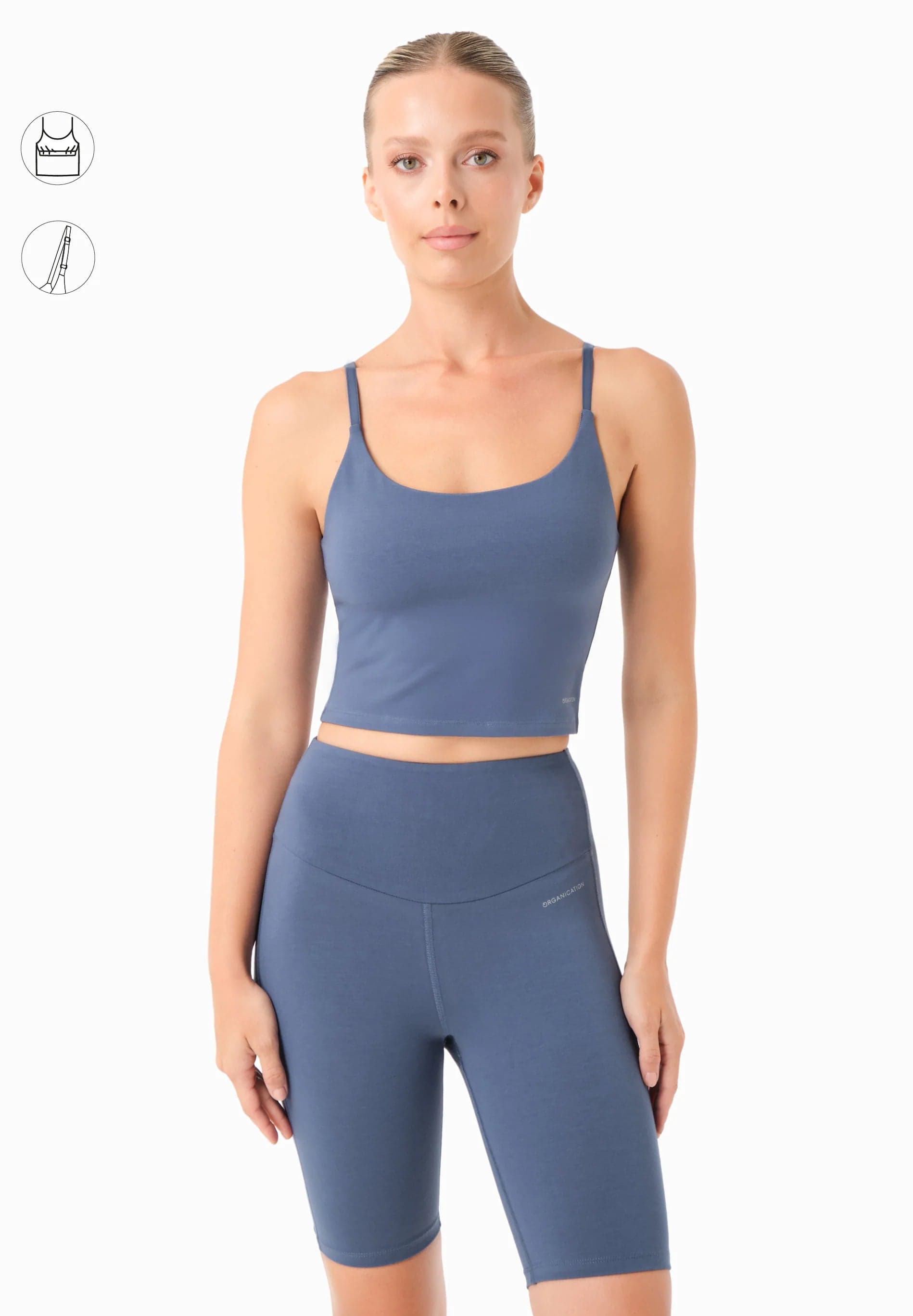 Tarra Croptoppi Light Navy Blue