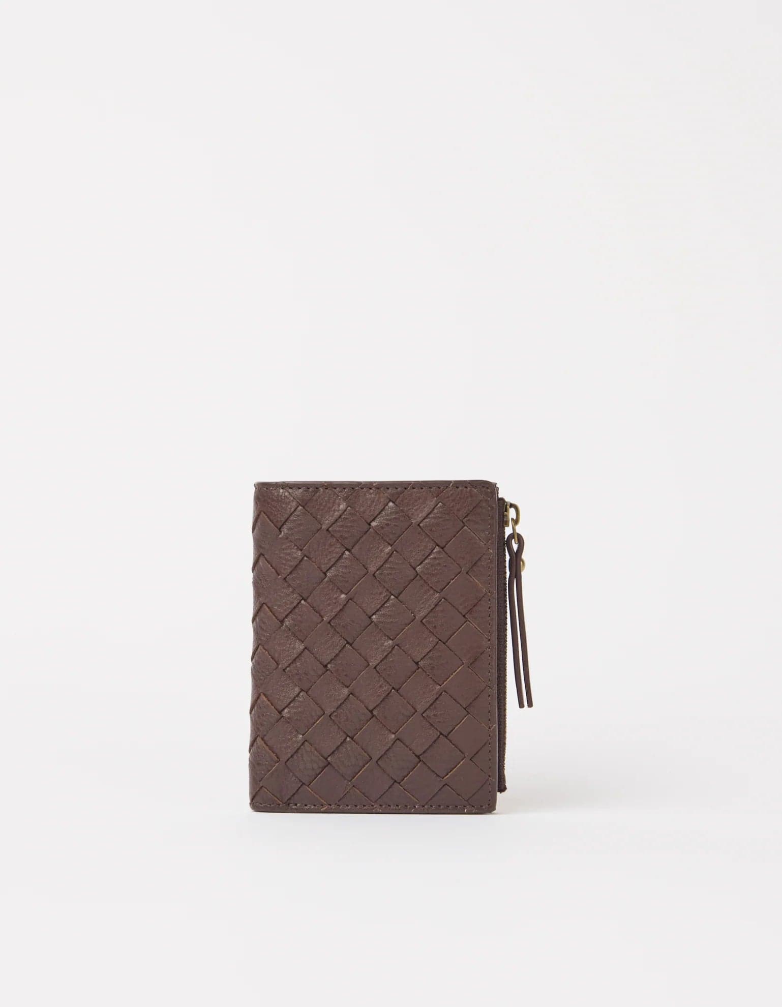 Jamie Wallet Woven Chocolate Brown