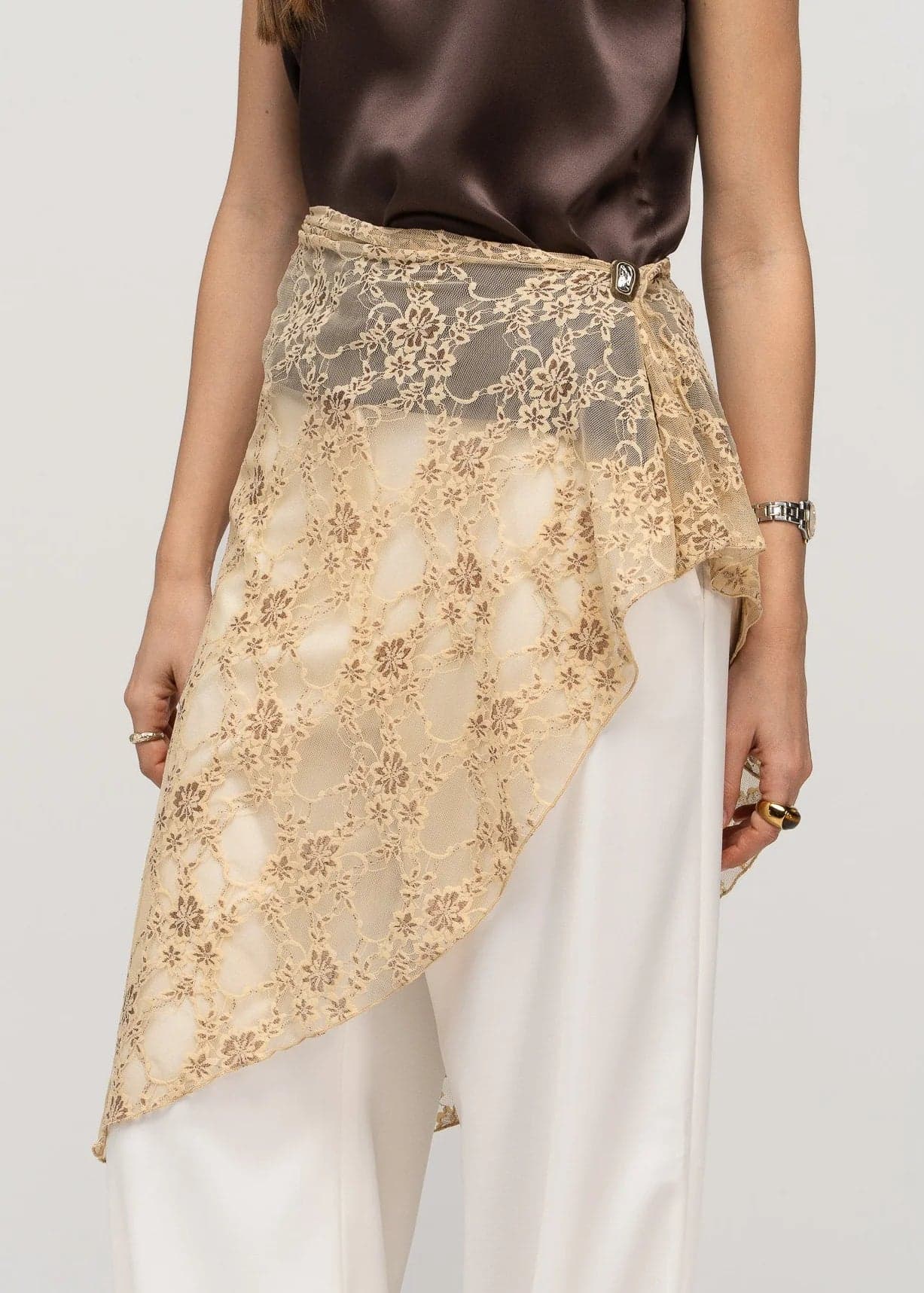 Ali Wrap Overskirt Hame Keltainen
