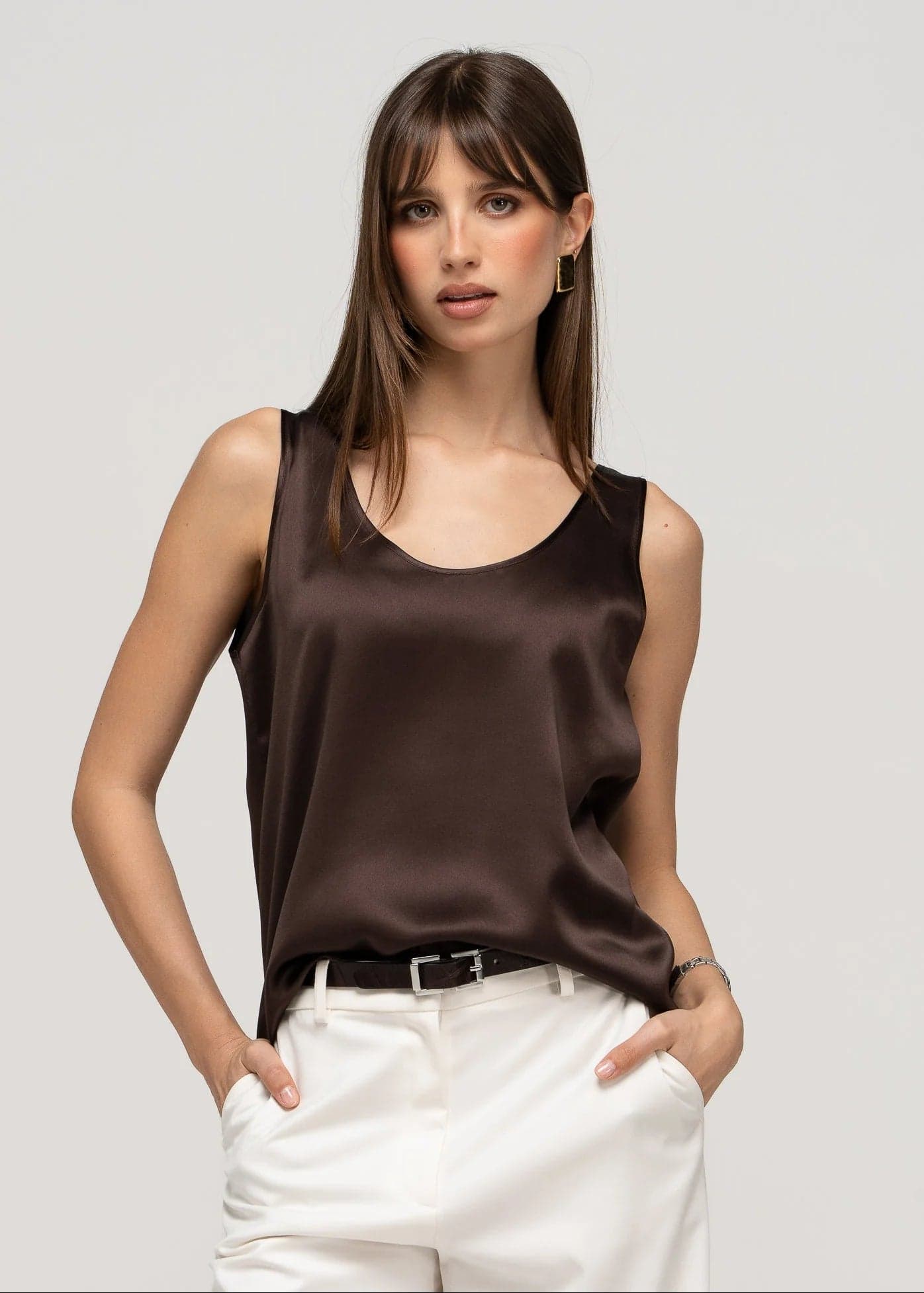 Farah Loose Top Brown