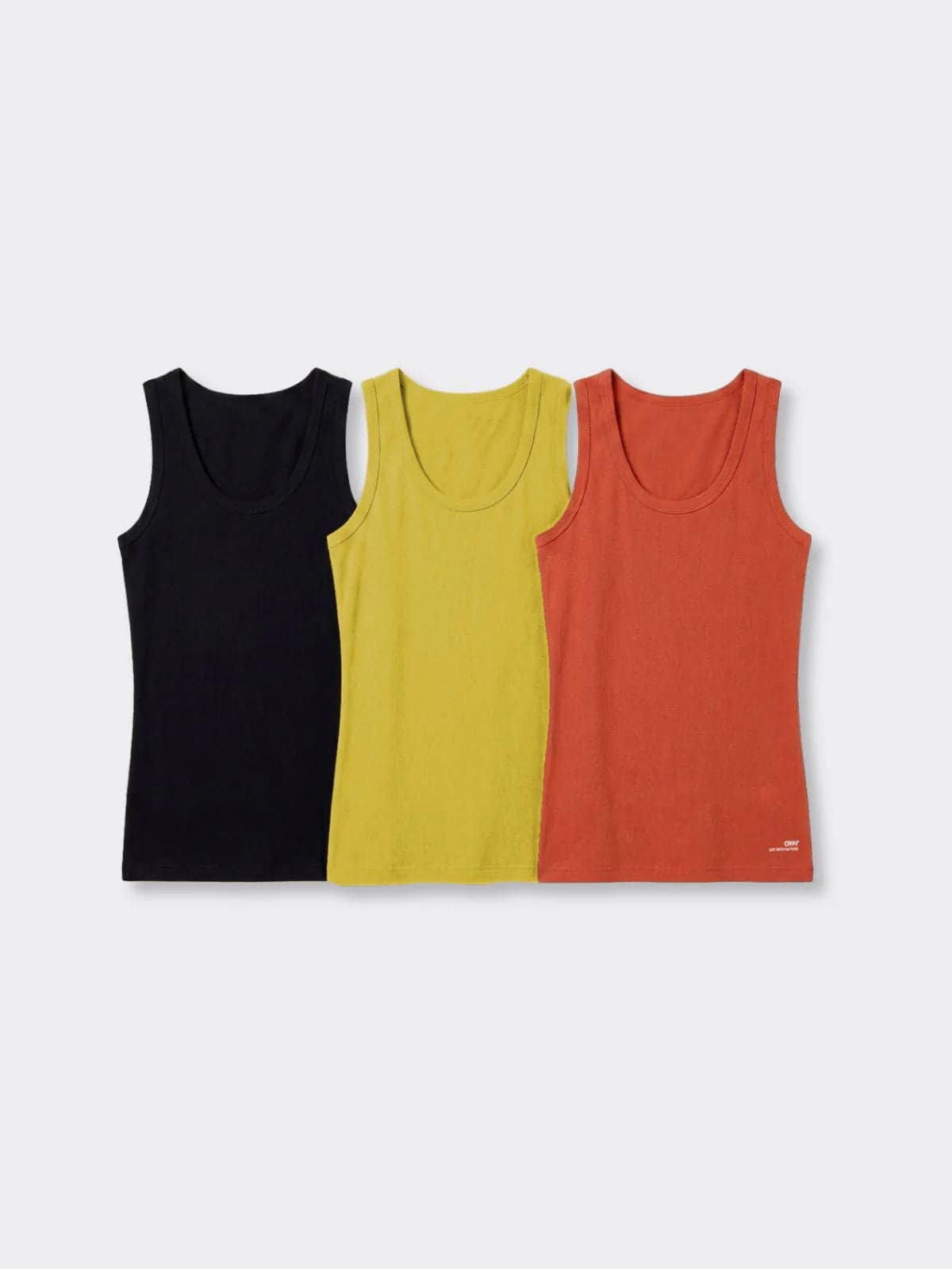 Women's Wide Shoulder Tank Top 3-pack Multicolor 01