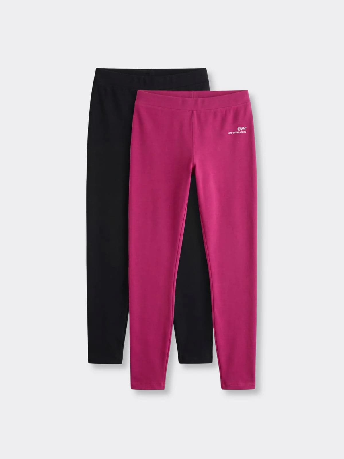 Women's Leggings 2-pack Black Fuchsia