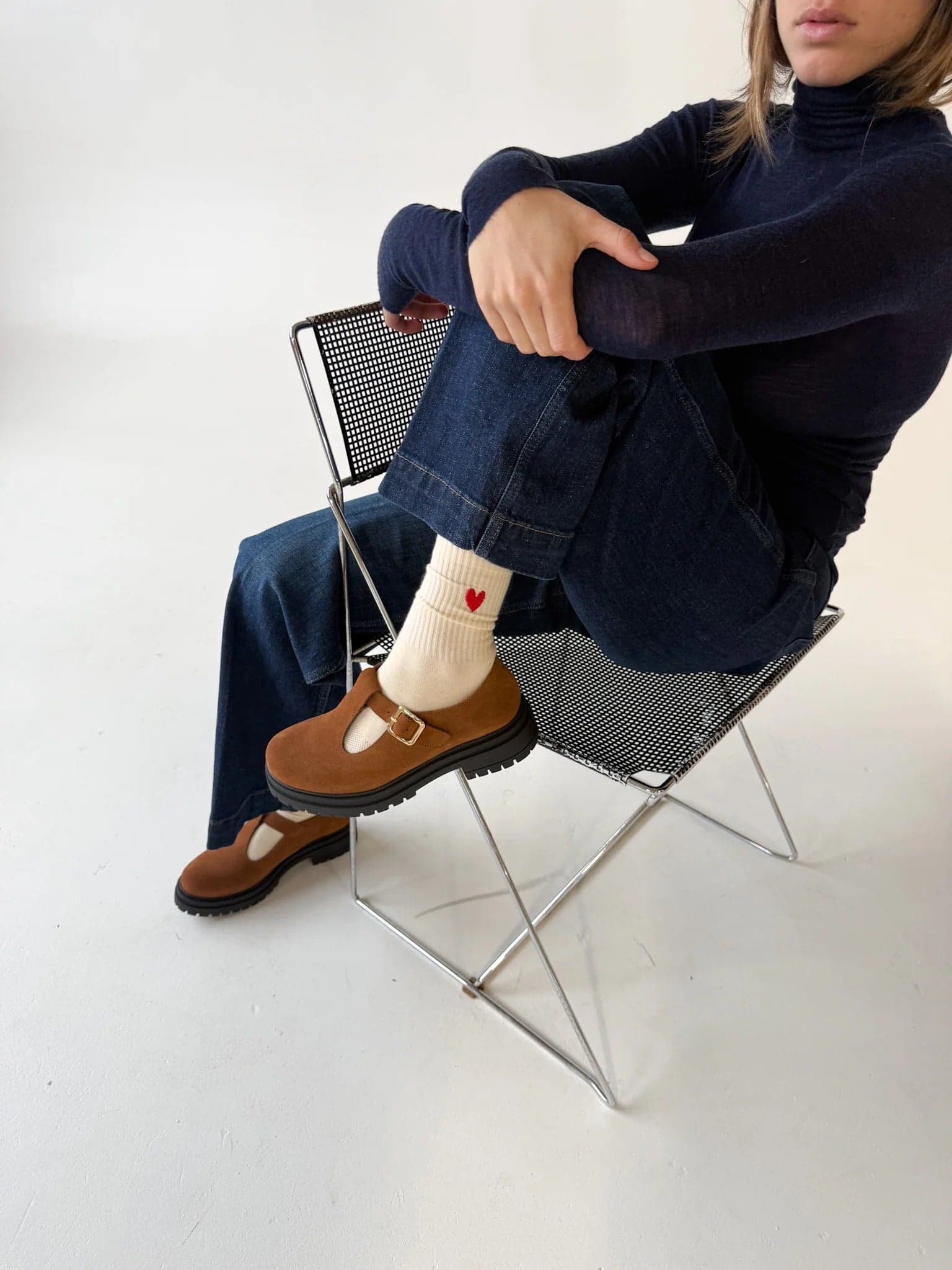 Red Heart Socks Ecru