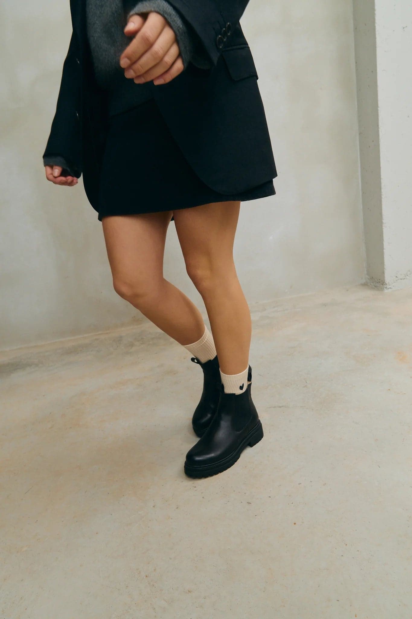 Socks Black Heart