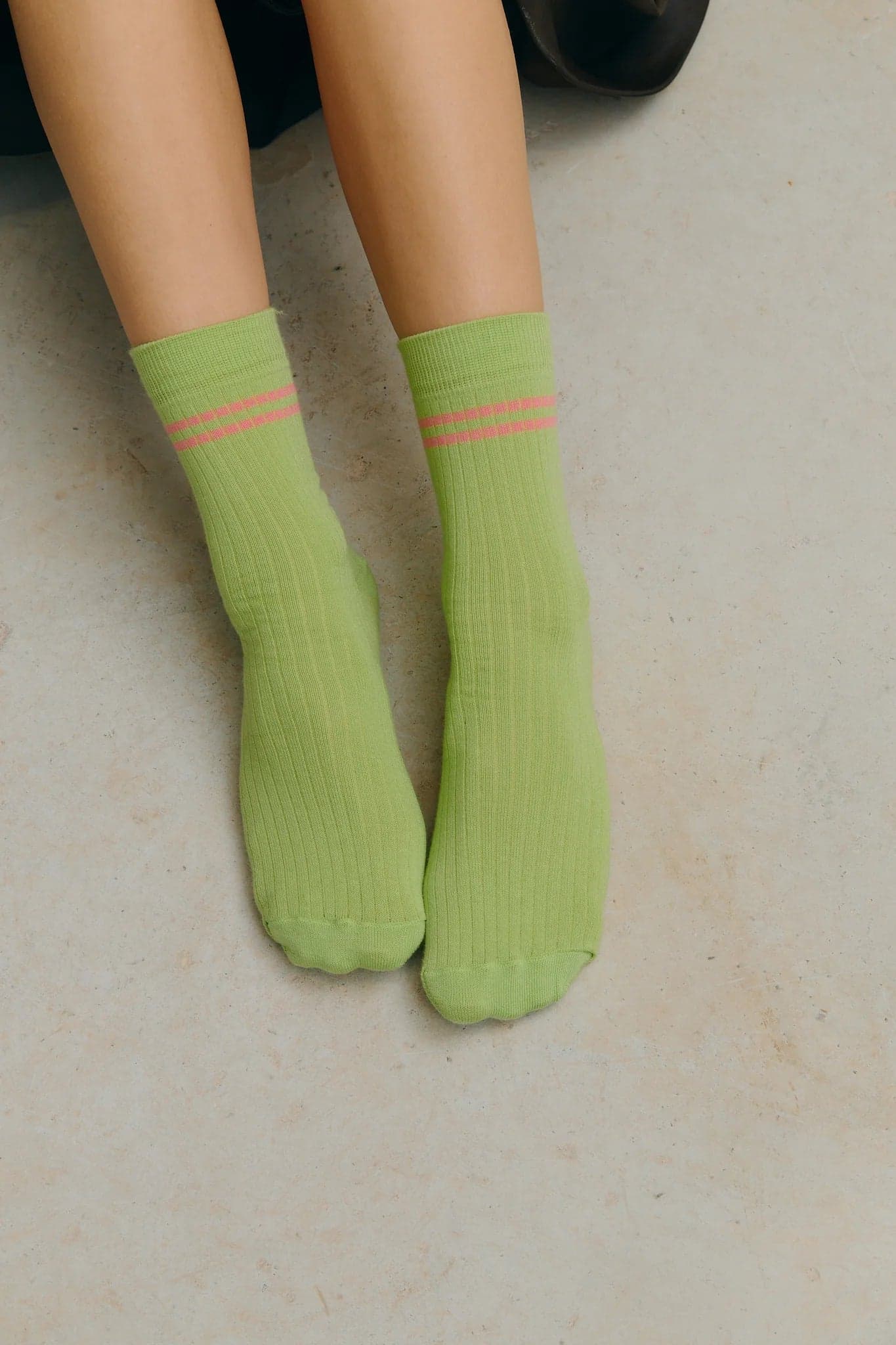 Stripe Socks Greenish