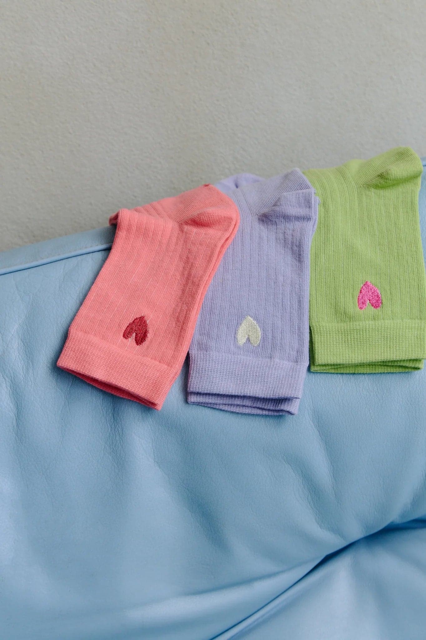 Heart Socks Greenish